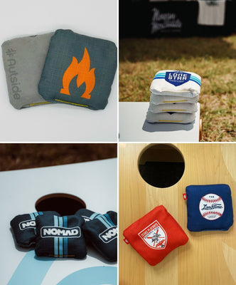 Load image into Gallery viewer, Premium Wedding & Event Cornhole with Custom Bags - Natural