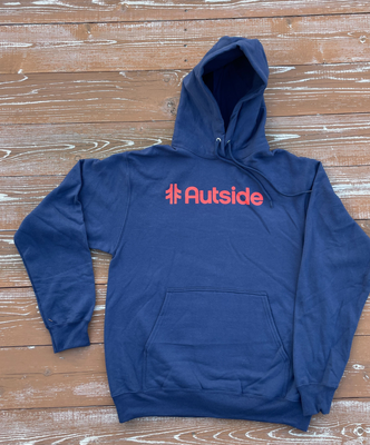 Load image into Gallery viewer, The Feel Goodie Hoodie - Navy & Vintage Red