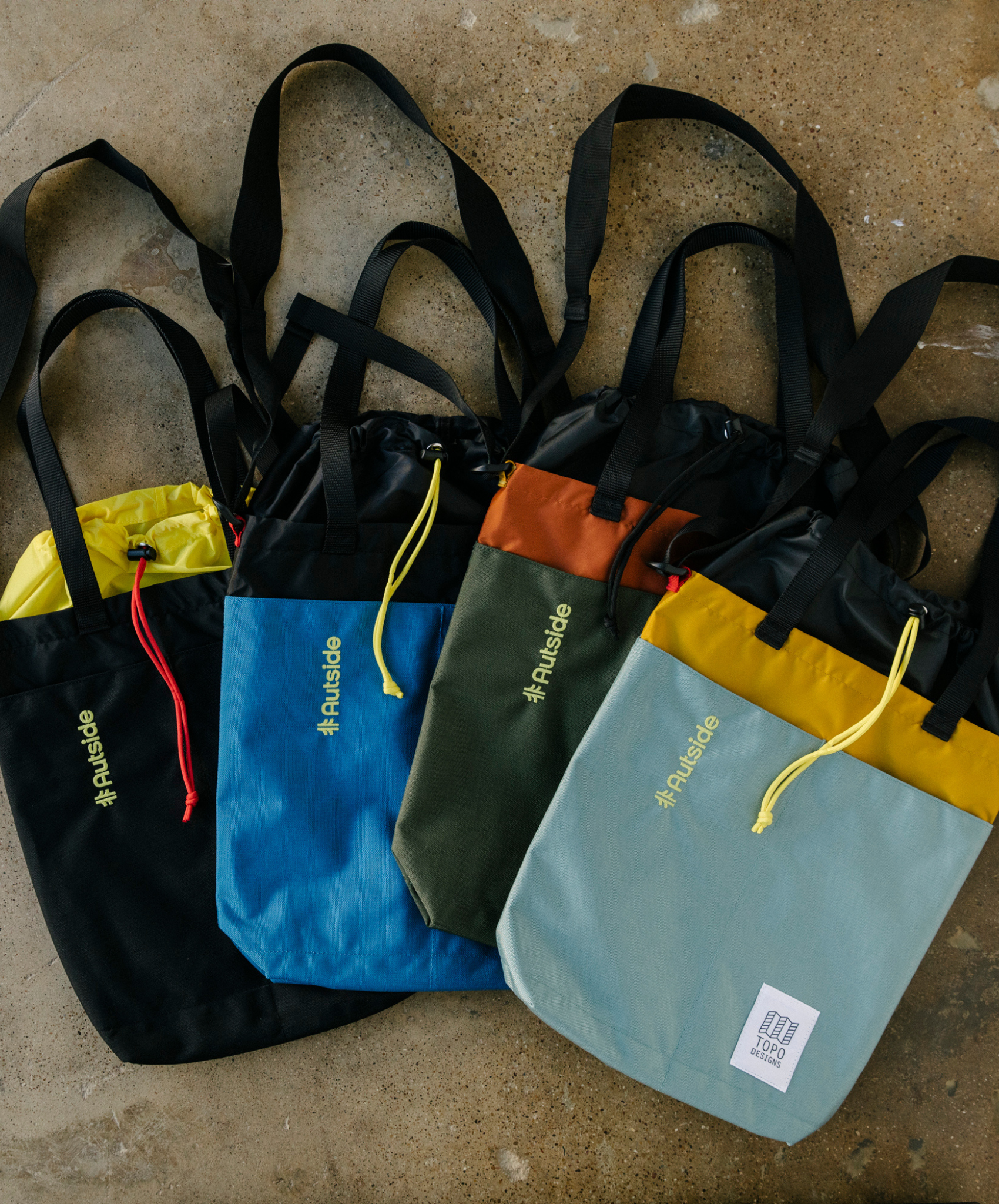 Autside x Topo Designs - Cinch Tote Bag Autside x Topo Designs - Cinch Tote Bag