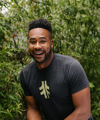 Load image into Gallery viewer, The Giving Tree Tee - Charcoal / Reflex Yellow