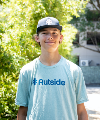 Load image into Gallery viewer, Autside Logo Tee - Seafoam / Royal Frost