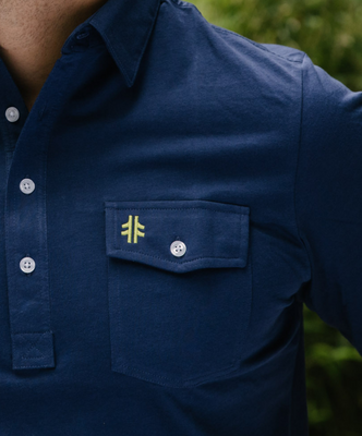 Load image into Gallery viewer, Autside x Criquet Players - Navy / Reflex Yellow