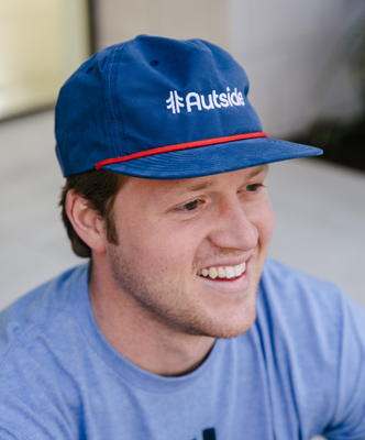 Load image into Gallery viewer, Mr. Roper Pinch Snapback - Blue / White
