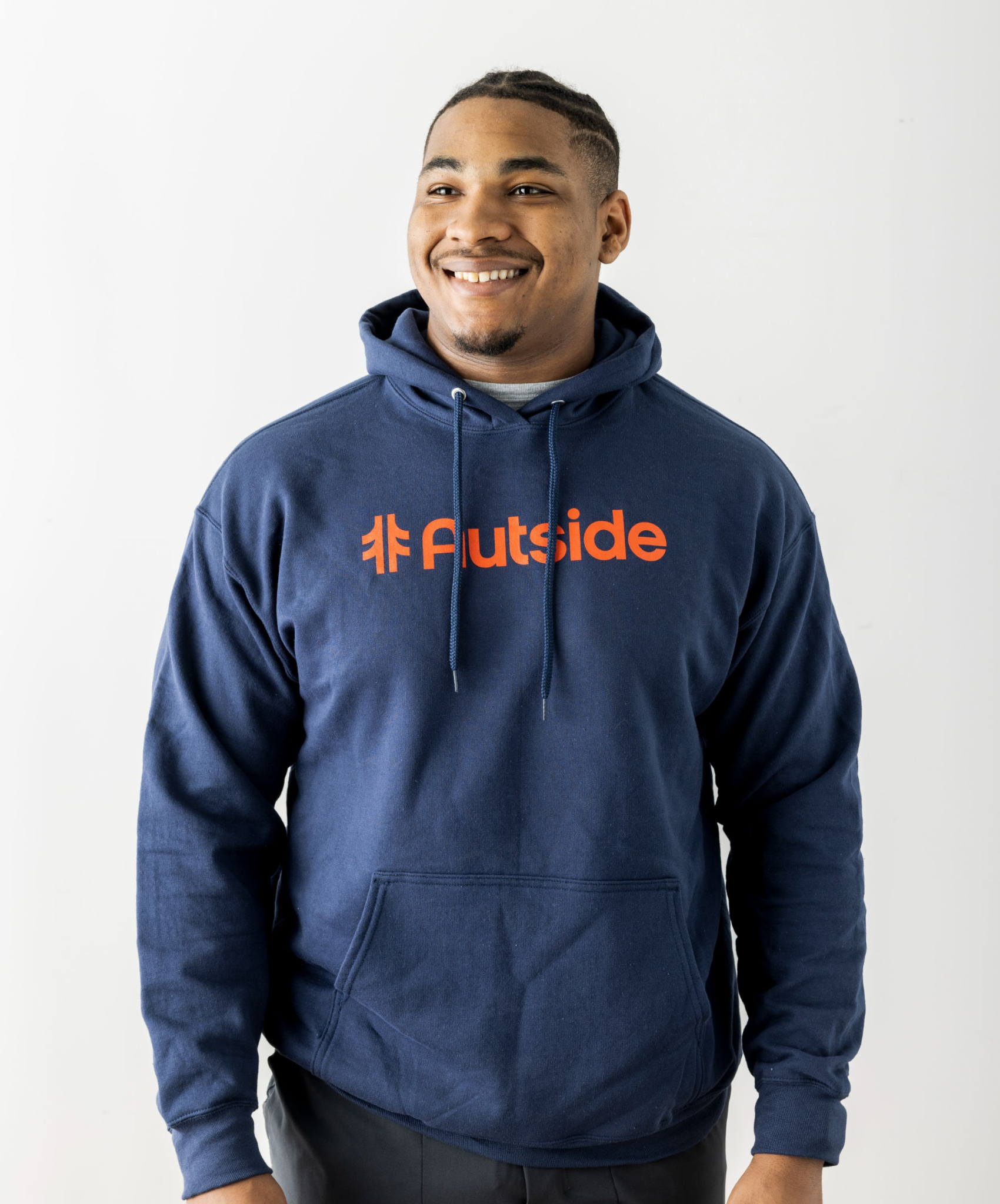 The Feel Goodie Hoodie - Navy & Vintage Red