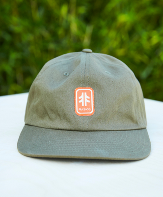 Load image into Gallery viewer, Autside Patch Unstructured Dad Hat - Driftwood / Woven Label Patch
