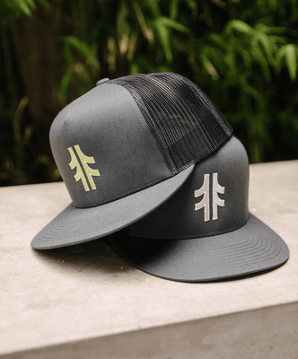 Load image into Gallery viewer, Autside Flatbill Trucker - Charcoal / Cream
