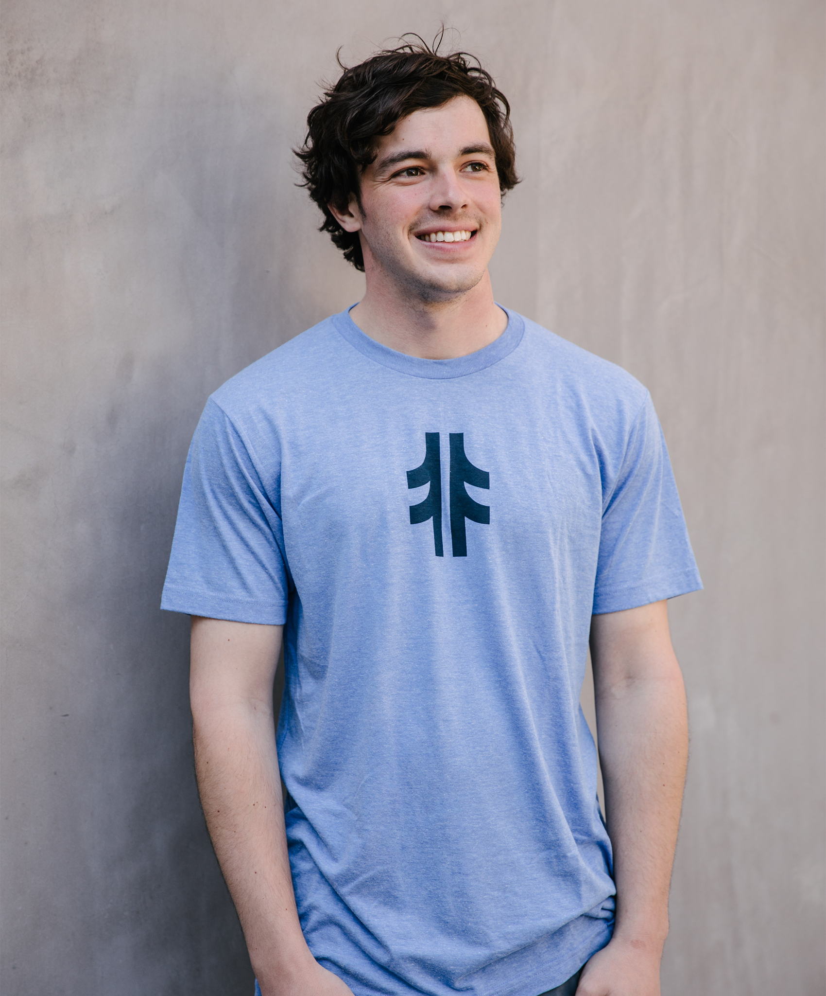 The Giving Tree Tee - Powder Blue / Navy